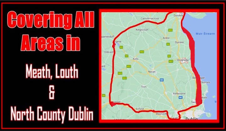 Map of Areas Covered - Logman.ie