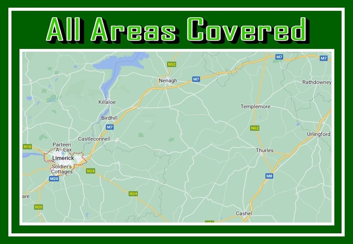 Paving & Patios Limerick - Map of all areas covered