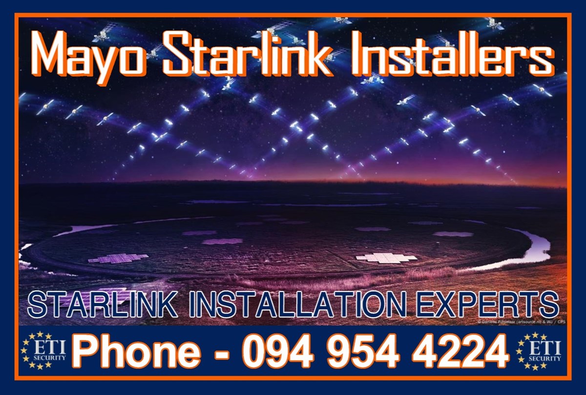 Starlink installations in Mayo - carried out by Mayo Starlink Installers