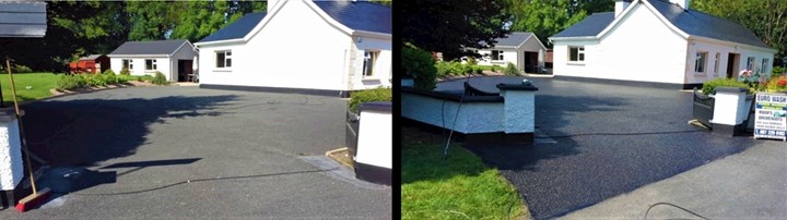 Before and after images of Power Washing in Meath