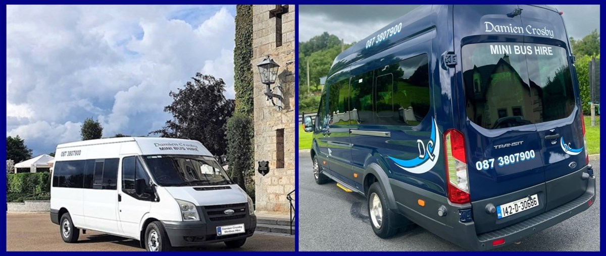 Minibus hire to and from Ardee - Crosby Minibus Hire