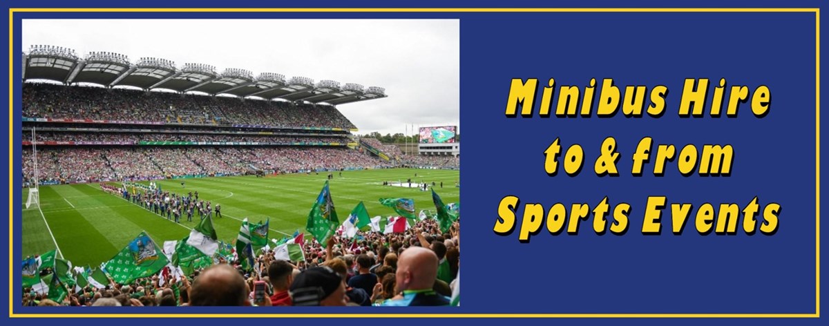 Minibus hire to and from sports events