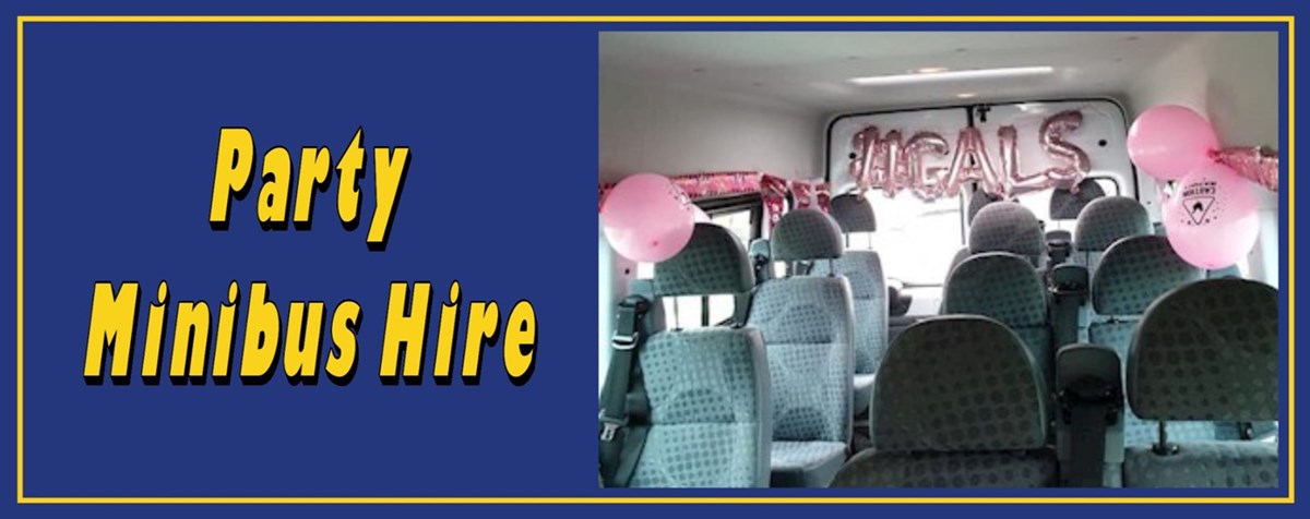 Party minibus hire to and from Portlaoise