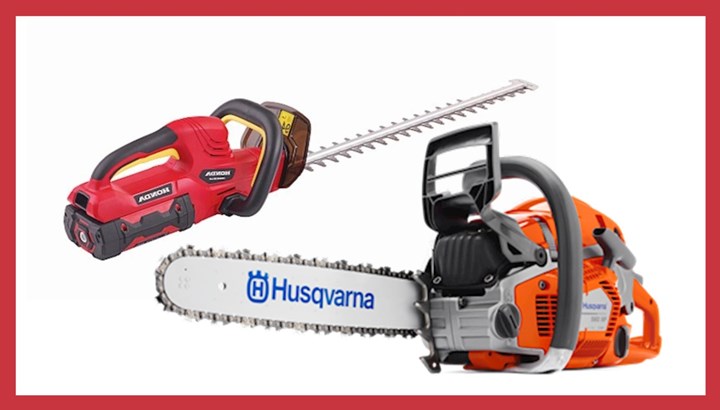 image of chainsaws from Seamus McGrath