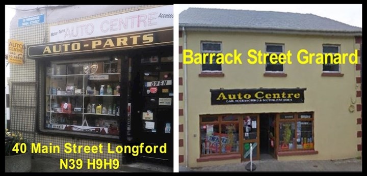 Motor factor shops in Longford