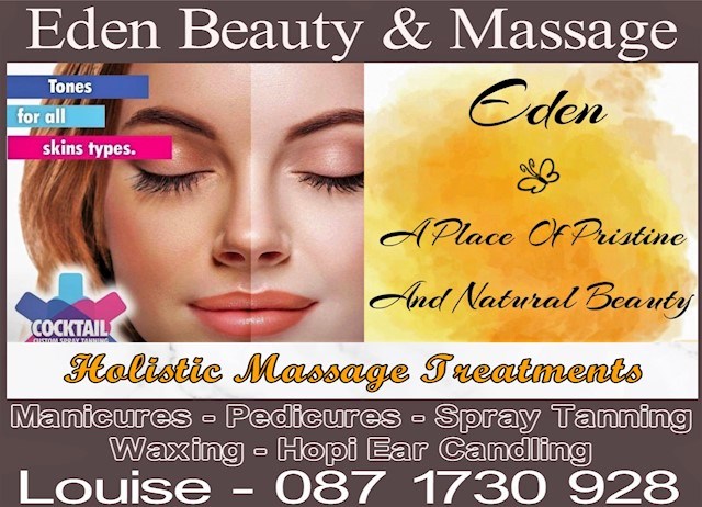 Image of Eden Beauty & Massge Mullingar Beauty Salon header