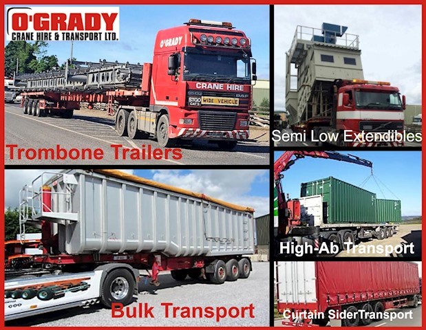 Services offered by O'Grady Crane Hire Offaly