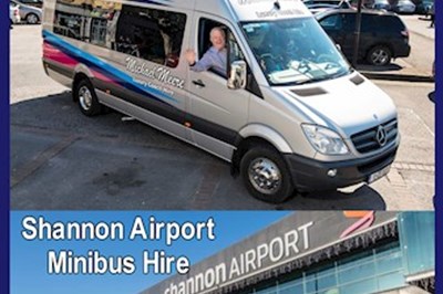 Airport minibus hire Shannon -