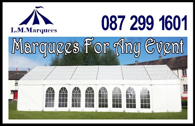 Logo for LM Marquees in South Dublin.
