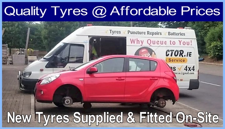 Mobile tyre fitting, Dundrum, Leopardstown and Sandyford 