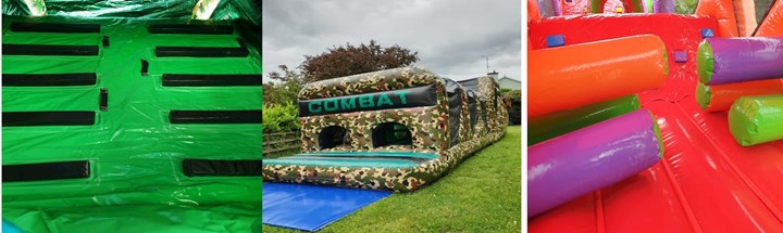 Inflatable obstacle course hired in Longford