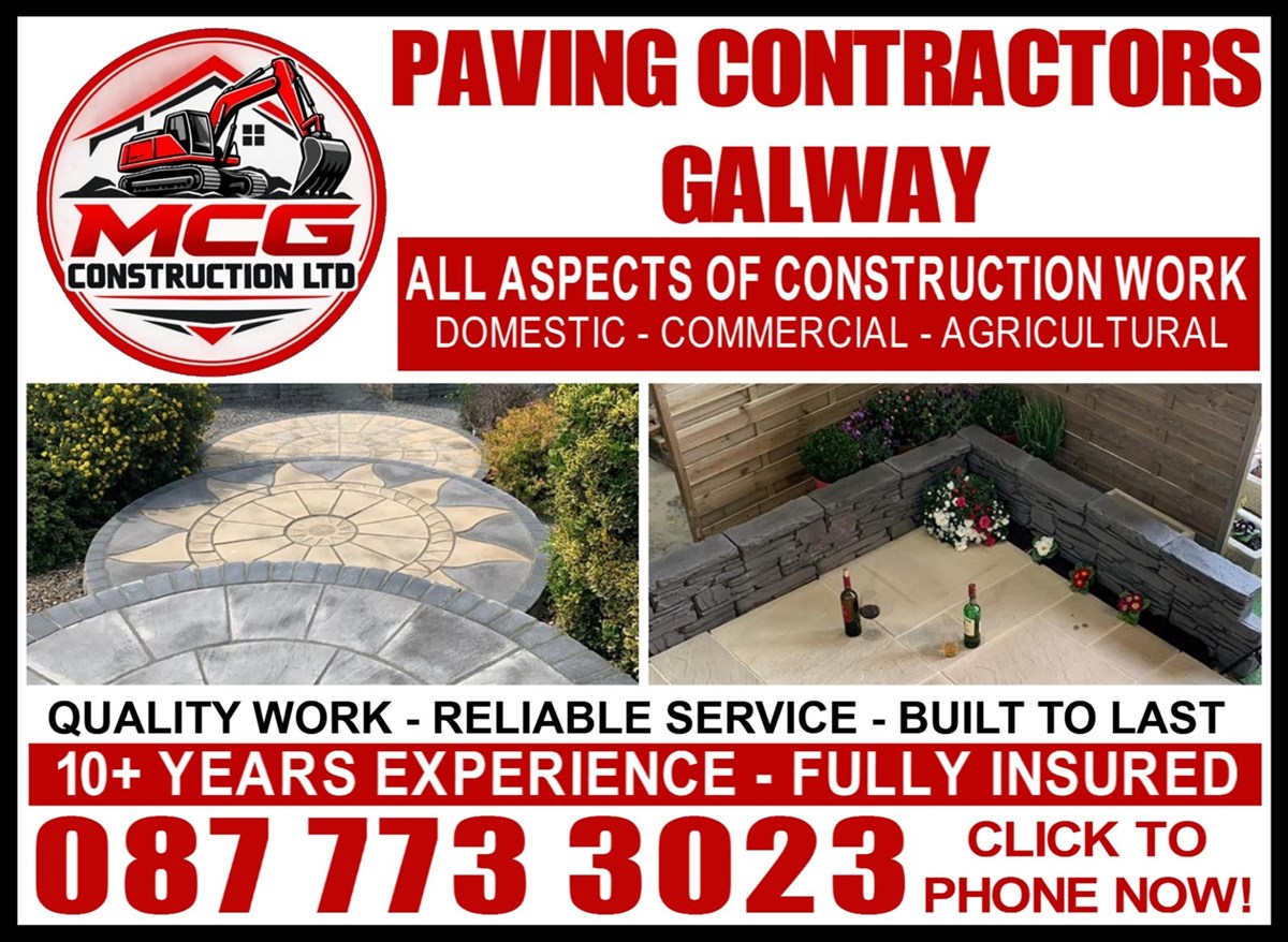 Click to phone now enquiring on paving in Galway