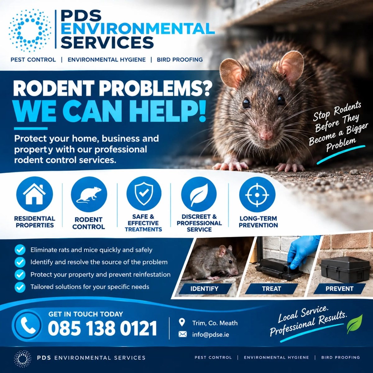 Rat and mouse removal in Athboy and Kells