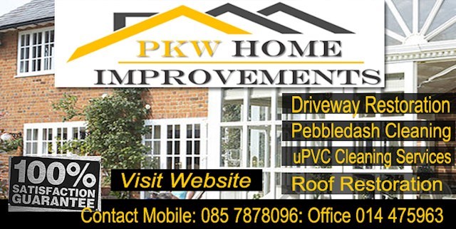 High power washing, uPVC cleaning and Roof cleaning service in South County Dublin.