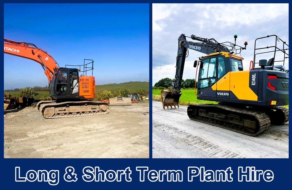 Hymac hire in Cavan is provided by Barry Murphy Plant Hire