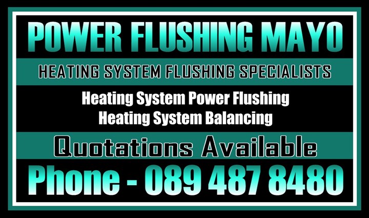 Power flushing in Mayo - carried out by Power Flushing Mayo