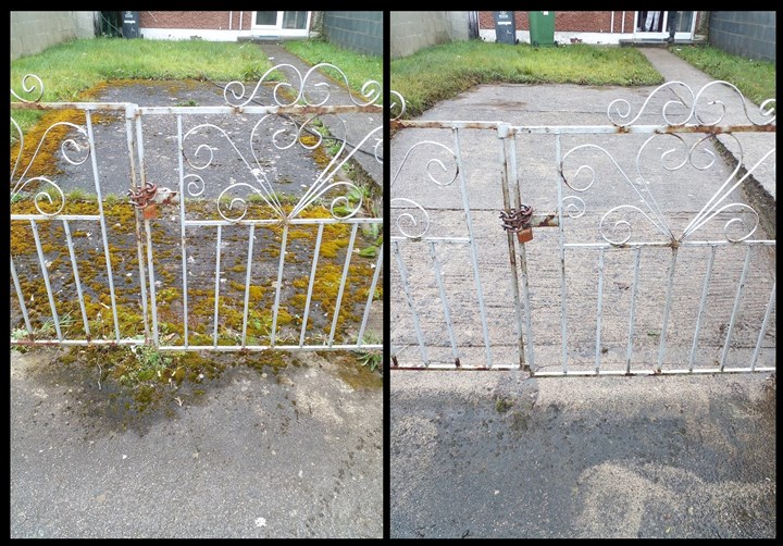 Power washing in Carlow before and after