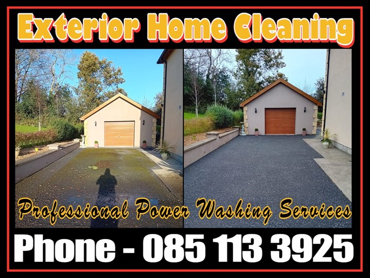 Power washing in Kilkenny is carried out by Exterior Home Cleaning