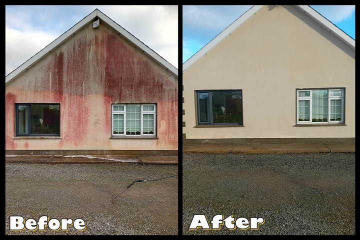 Power washing in Kilkenny is carried out by Exterior Home Cleaning