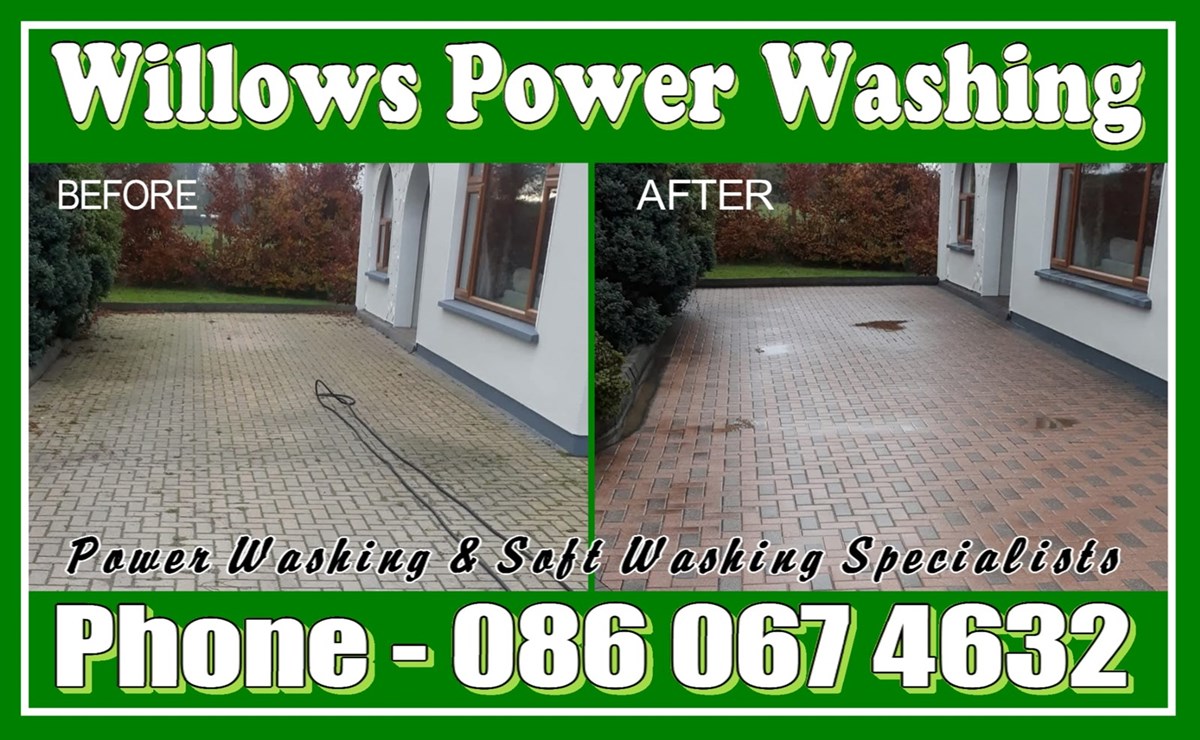 Power washing in Naas and Celbridge - Willows Power Washing Naas