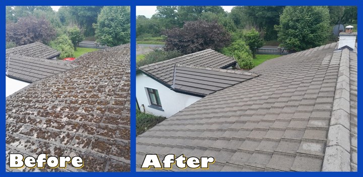 Roof cleaning in Waterford is carried out by Exterior Home Cleaning