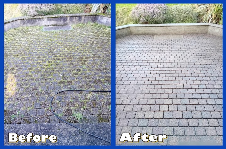 Commercial power washing in Waterford is carried out by Exterior Home Cleaning