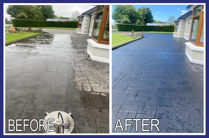 Power washing in Athlone, Moate, Birr, and Ballyforan is carried out by JMC Power Washing