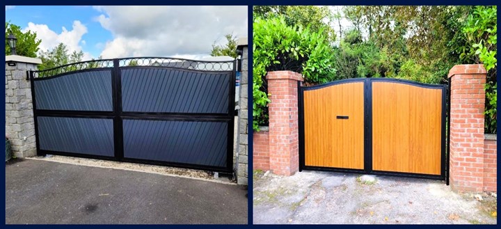 PVC Gates Kildare - AON Gates - Residential PVC Gate installation