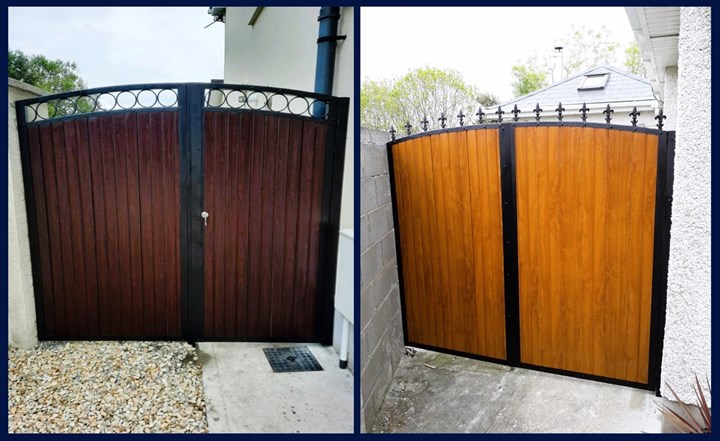 PVC side gate installation - PVC Gates Kildare - AON Gates