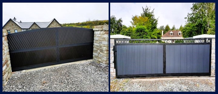 PVC sliding gate installation - PVC Gates Kildare - AON Gates