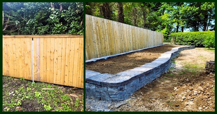 Residential fencing installation carried out by Westmeath Fencing Contractor, Brendan Coffey