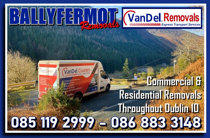 Commercial Removals and Residential Removals Ballyfermot, Cherry Orchard and Dublin 10 – VanDel Removals 
