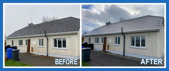 Roof cleaning in Galway - carried out by JMC Roof Cleaning