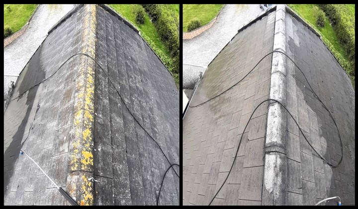 Roof cleaning in Waterford carried out by Direct Cleaning Services