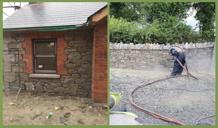 Sandblasting in Meath is carried out by John Wall Stone Restoration