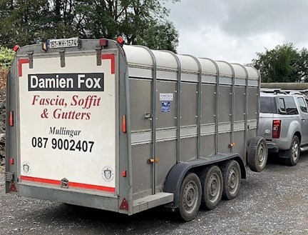 image of service van from Damien Fox Fascia and Soffit Ltd.