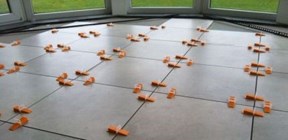 self-levelling tile clips used by Shane, tiler Dundalk