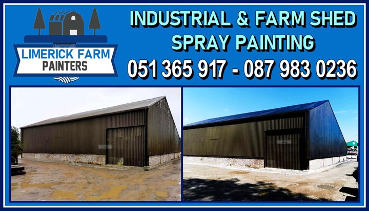 Industrial and farm shed spray painting Limerick - Limerick Farm Painters