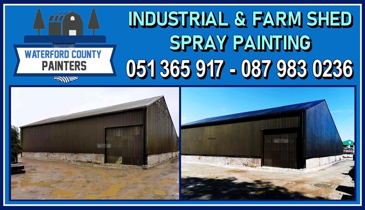 Farm shed spray painting Waterford - Waterford County Painters