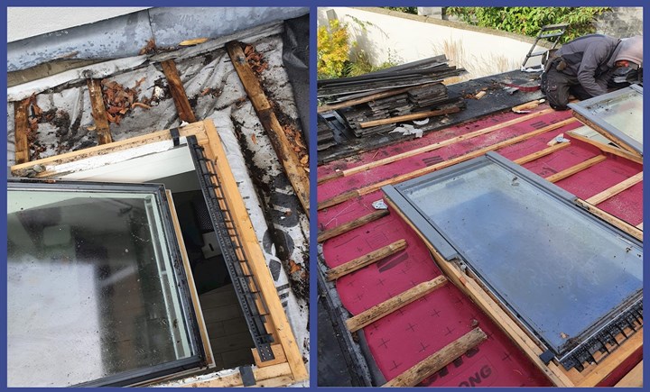 Skylight repairs, roofer Skerries Rush Lusk