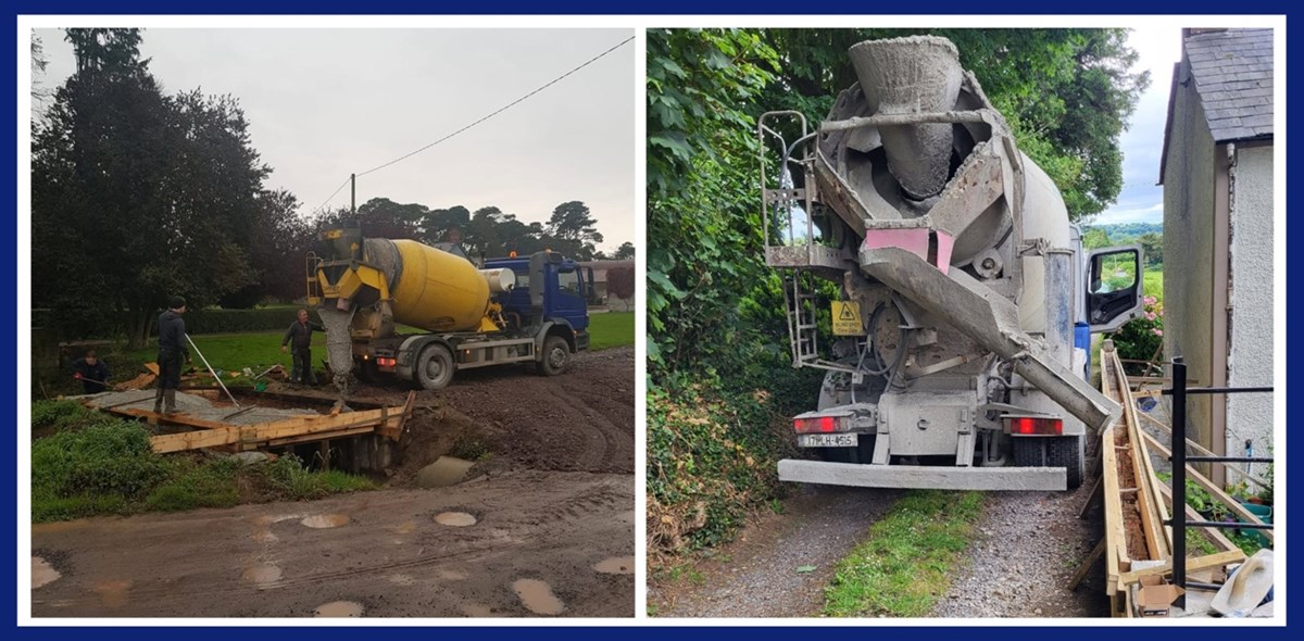 Small readymix concrete load deliveries in Dundalk and Ardee