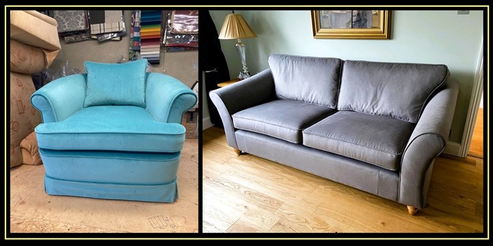 Sofa reupholstery by John Finney Re-Upholstery Meath