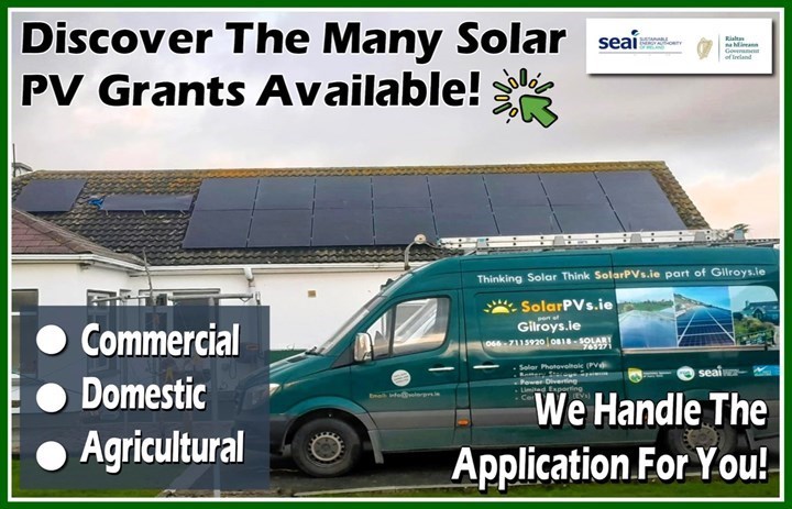 PV Solar Panels Cork-grants available