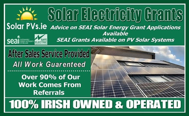 Solar PVs Cork - Solar grant information