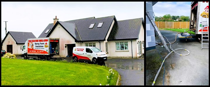 Open cell spray foam insulation in Waterford installed by Five Counties Spray Foam Insulation Waterford.