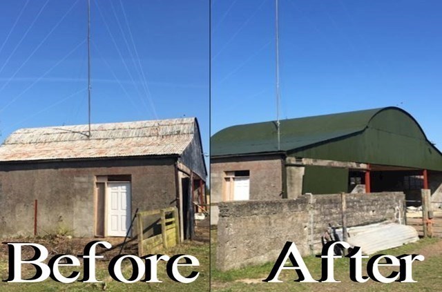 Spray painting Carlow before & after