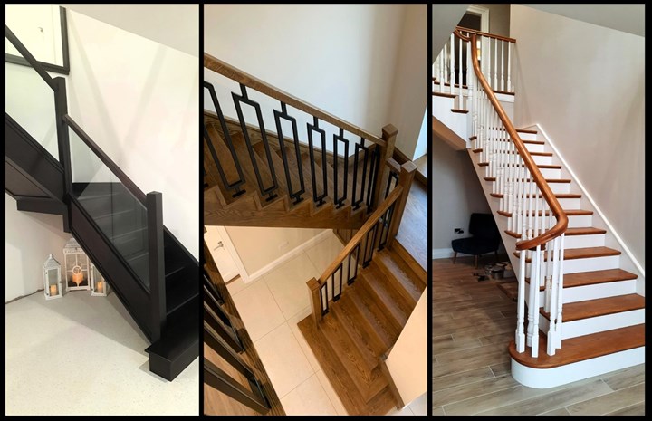 Staircase installation in Monaghan by Kieran McKenna Staircases