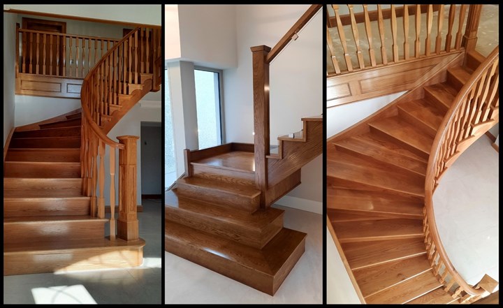 Staircase installation in Monaghan by Kieran McKenna Staircases