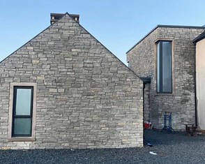 Building new stone houses Ashbourne