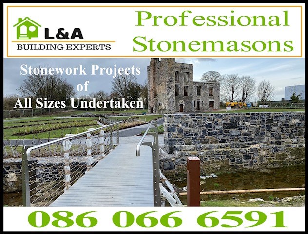 L&A Stonemasons Ashbourne logo